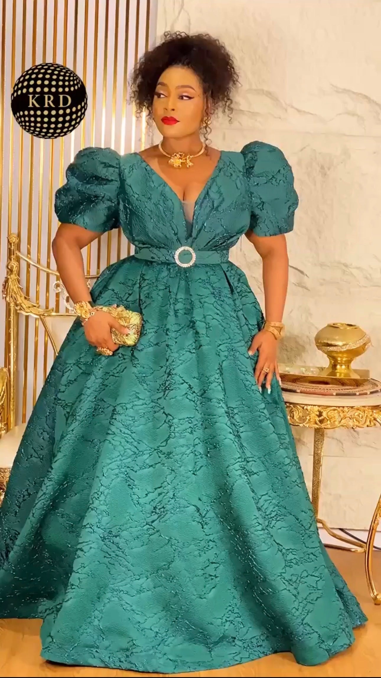 Luxury Emerald Green Ball Gown for Women
