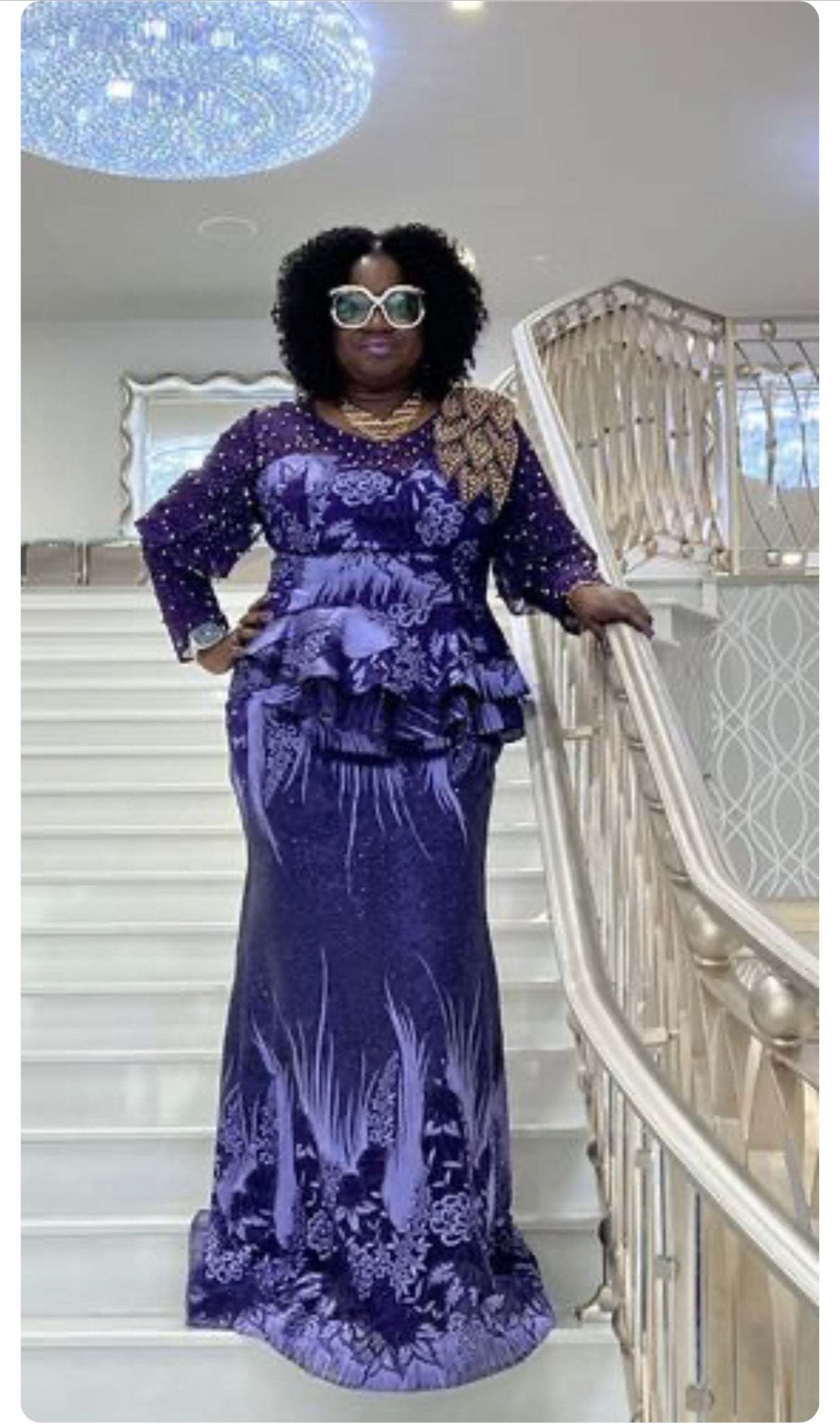 Gorgeous purple lace dress  Godshandfashion