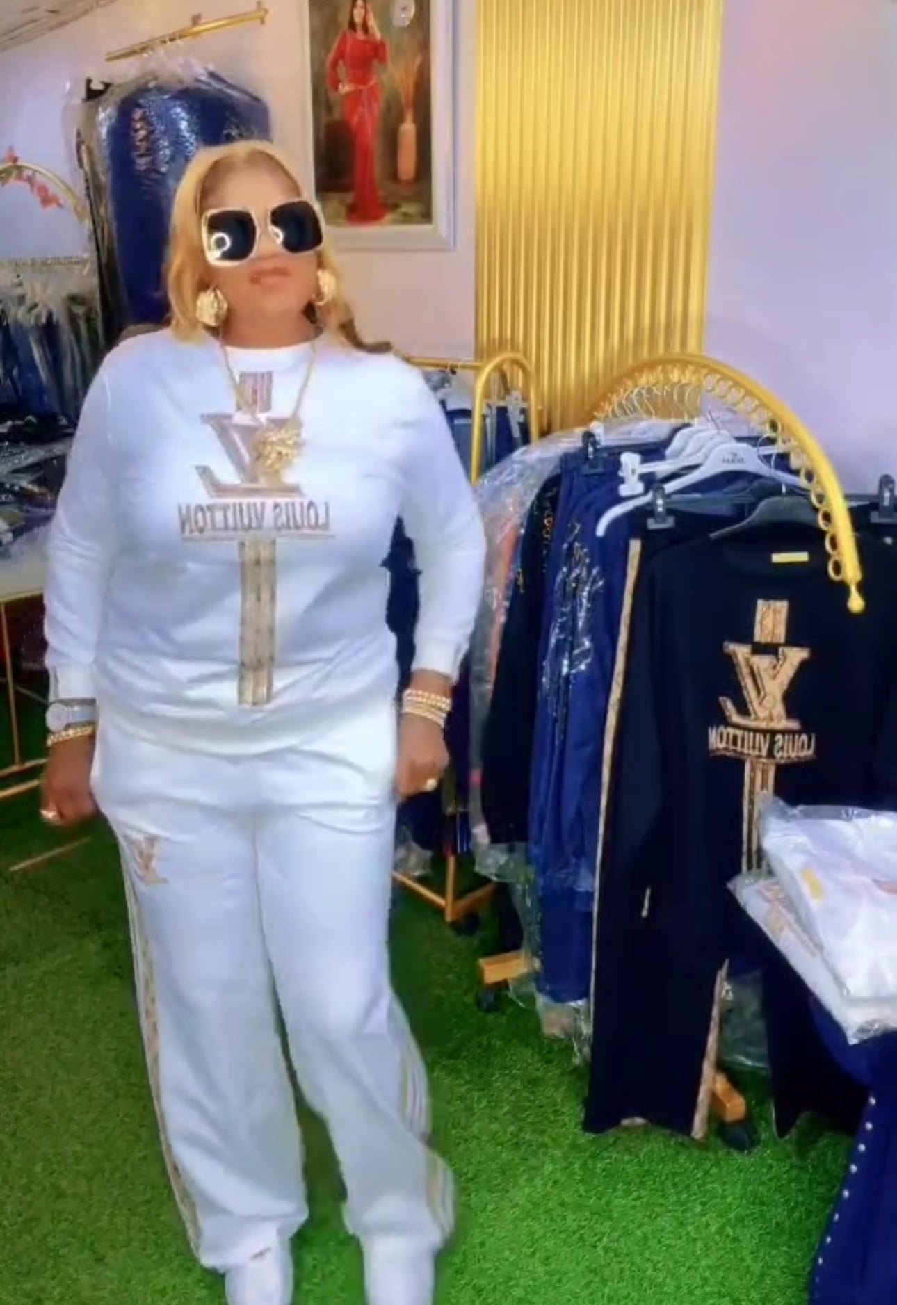 WomenBlack 2pc tracksuit