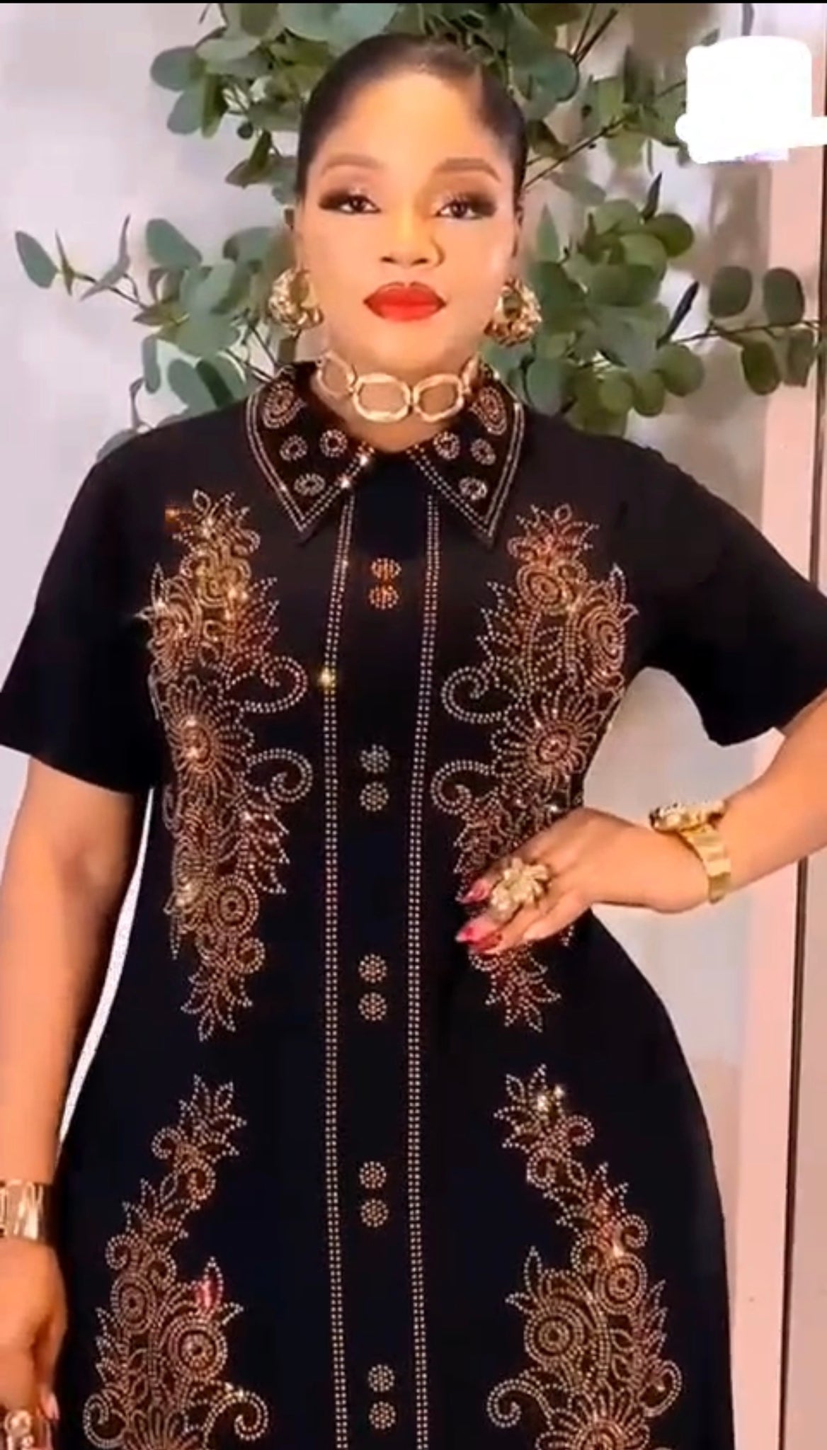 Elegant Black Embroidered Maxi Dress for Women | Luxury Modest Evening Godshandfashion Elegant Black Embroidered Maxi Dress for Women | Luxury Modest Evening Godshandfashion