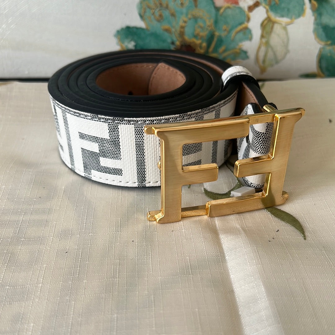 Fendi unisex genuine leather belt