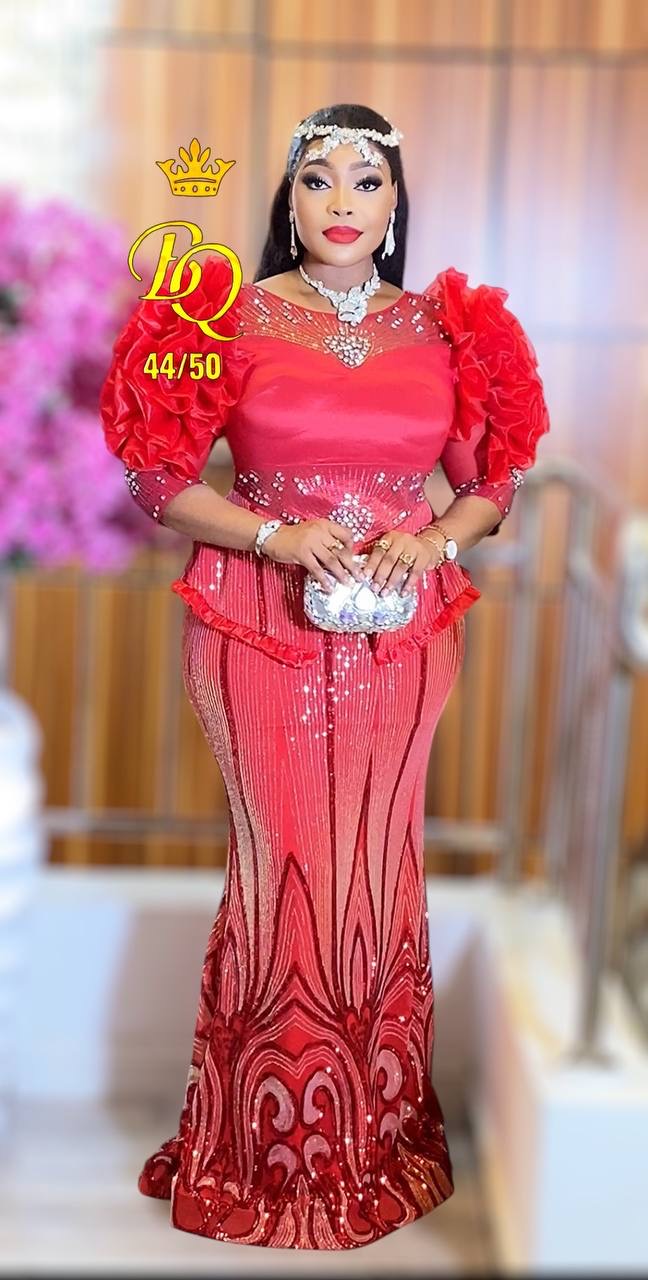 Red sequin party dress  Godshandfashion