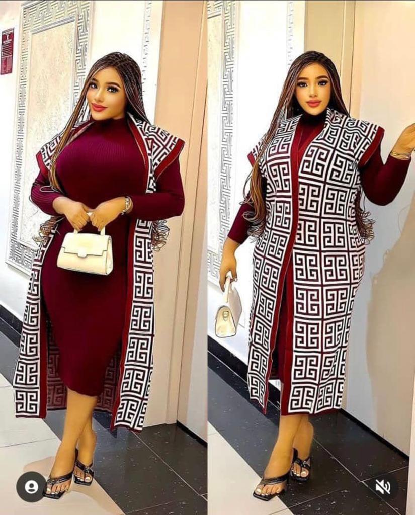 Women sweater dress 2pcs set