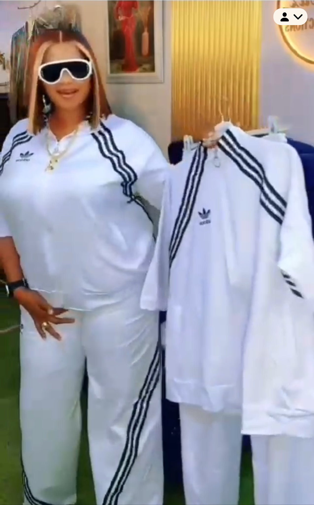 White Women 2pcs tracksuit