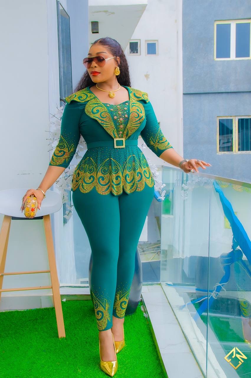 Green Beautiful pants and top