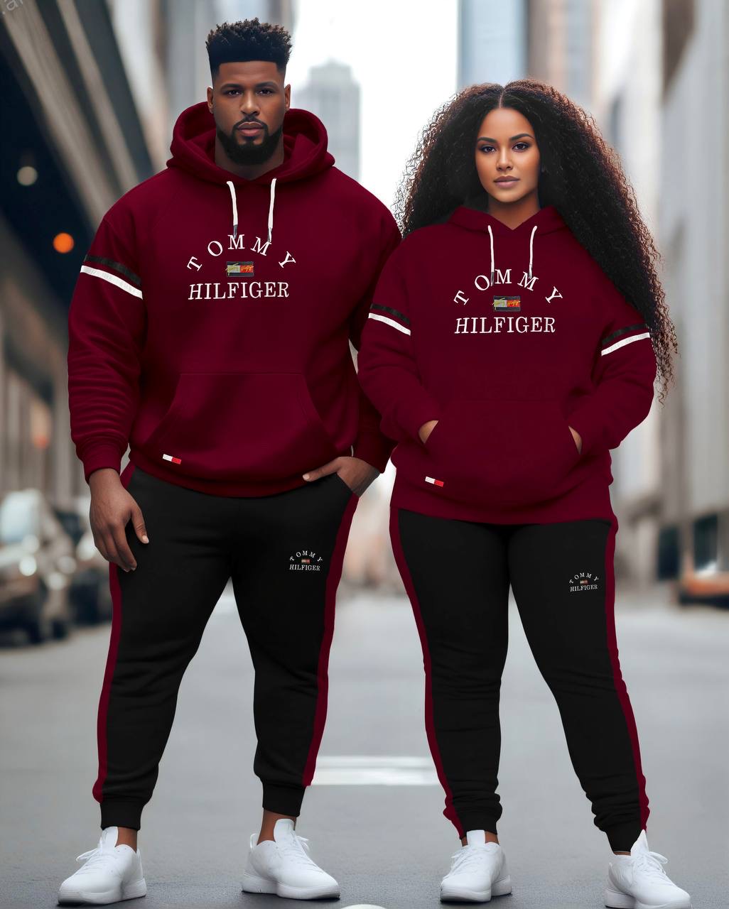 Beautiful TH unisex 2pcs thick tracksuit