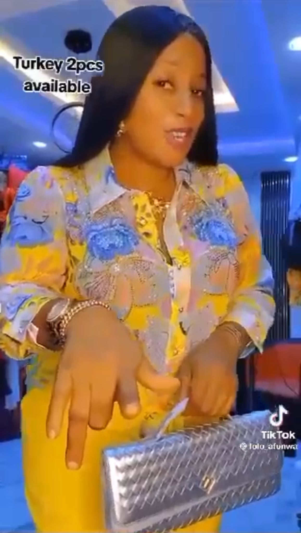 Luxury Yellow Power Set with Statement Embellishments