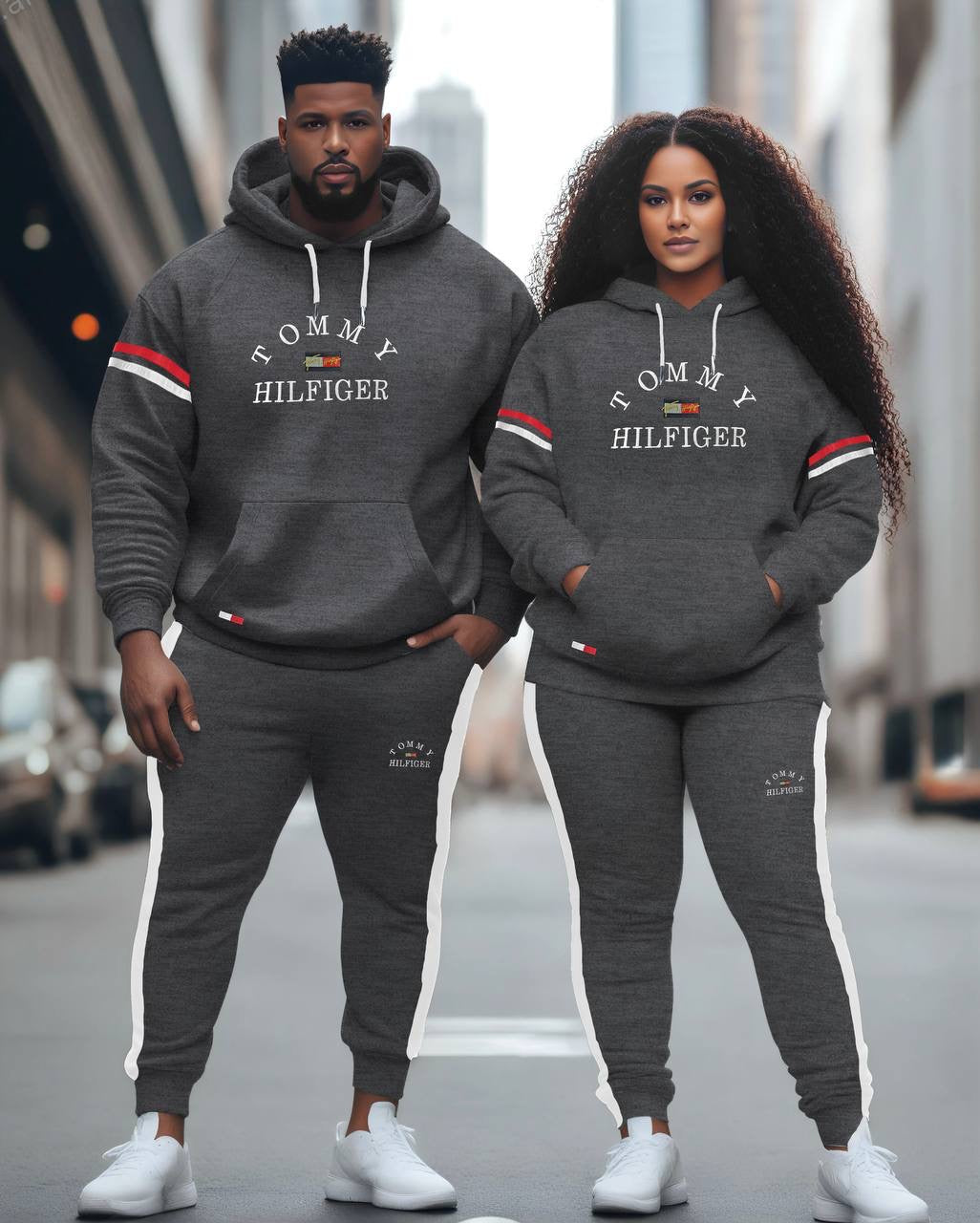 Beautiful TH unisex 2pcs thick tracksuit