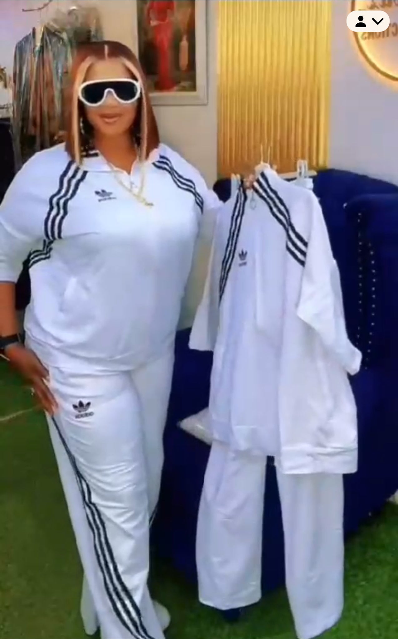 White Women 2pcs tracksuit