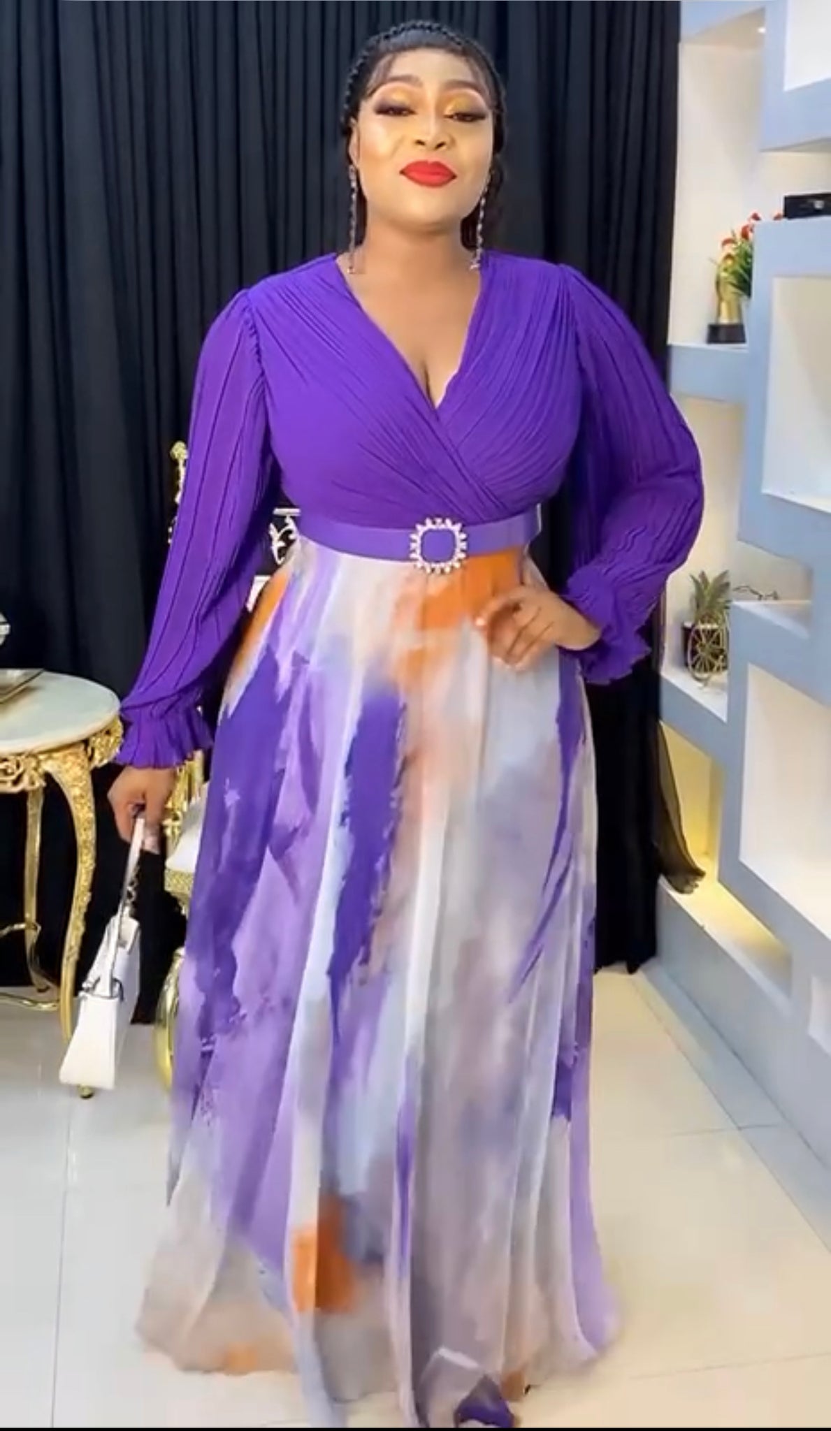 Purple gorgeous maxi dress