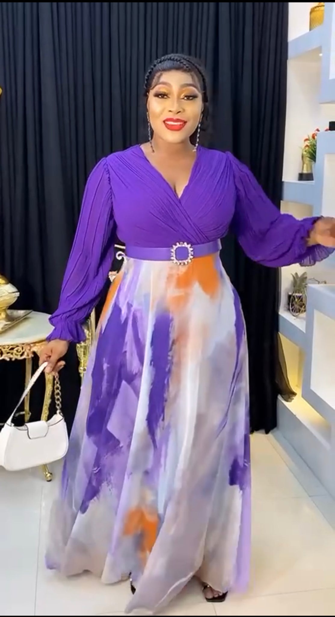 Purple gorgeous maxi dress