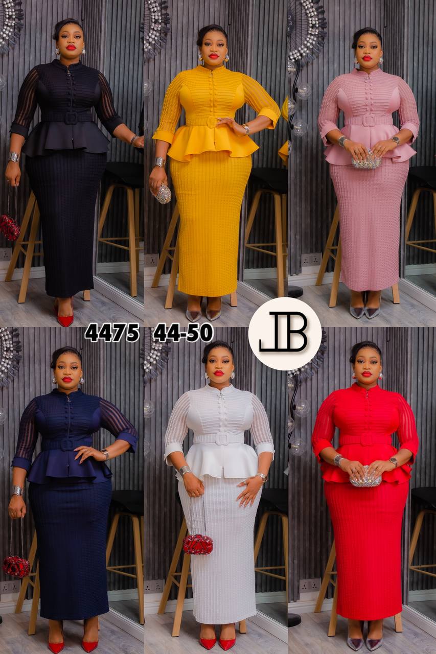 Structured Peplum Elegance Dress – Mustard Gold