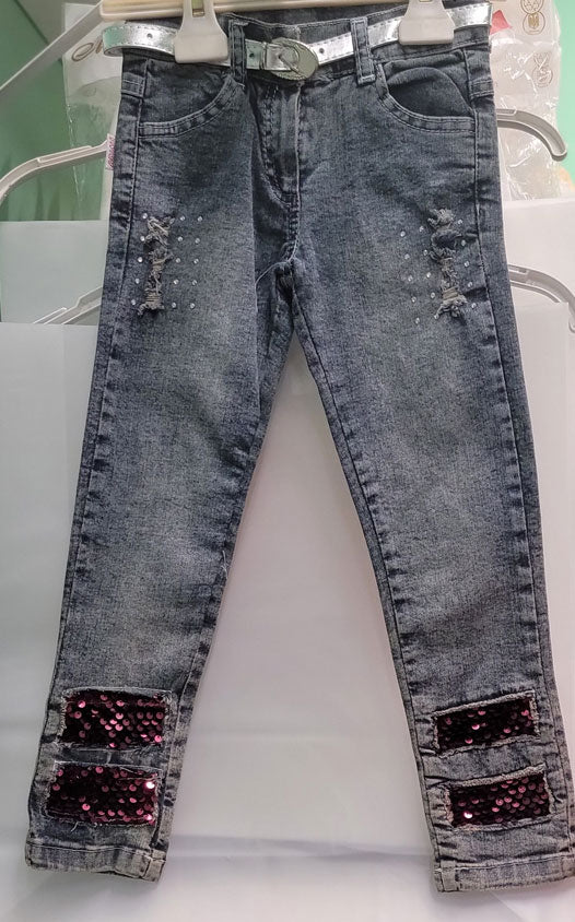 Beautiful girls jeans set - Godshandfashion -