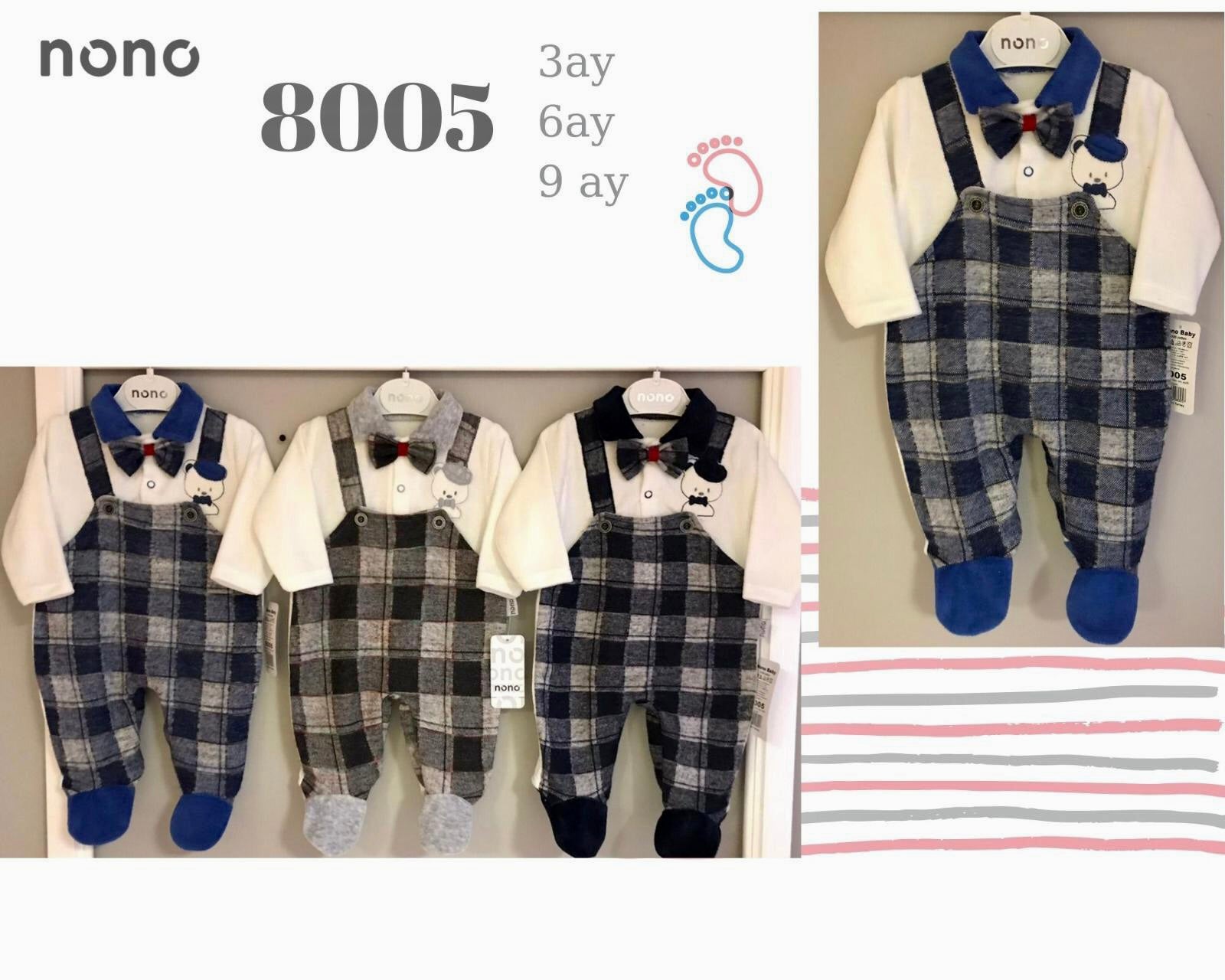 Baby Boy bodycom suit 3-Colors - Godshandfashion -
