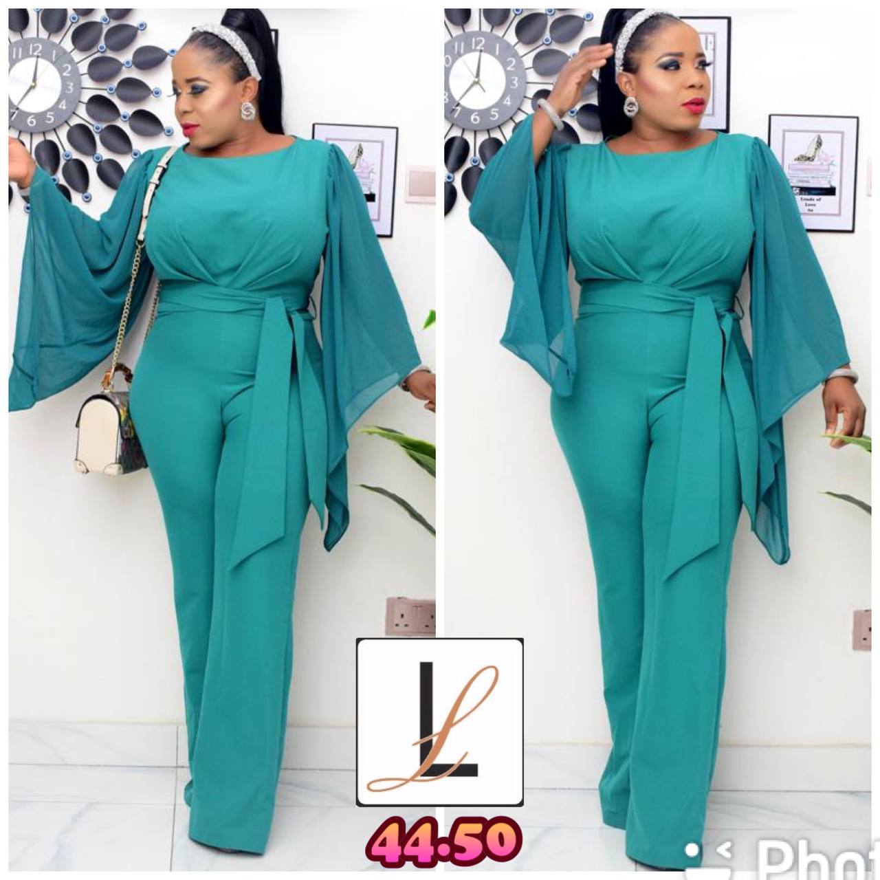 Long Open Sleeve Women's Jumpsuit - Godshandfashion -