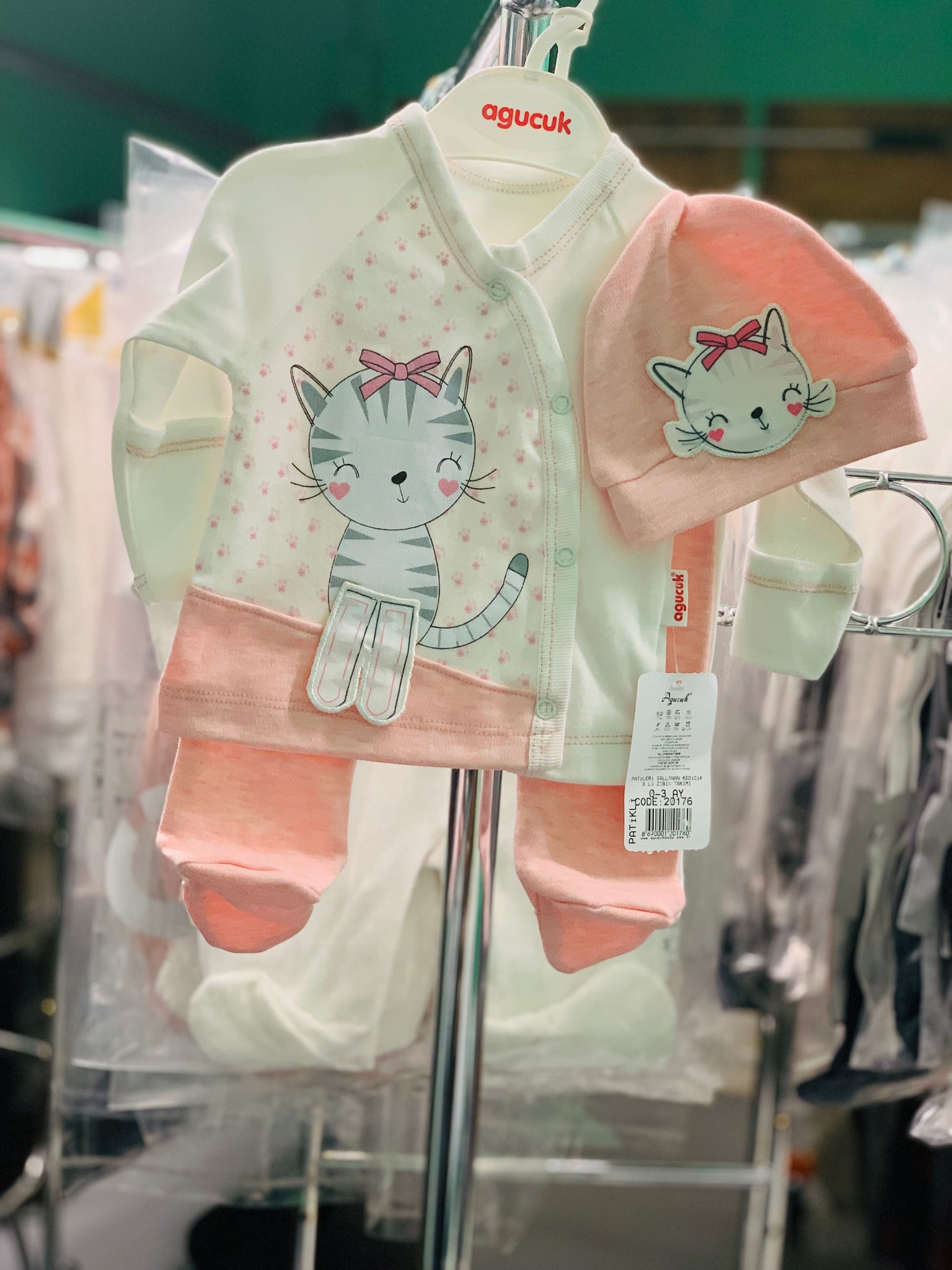 Light Color 3-Pcs Suit For Baby Girl - Godshandfashion -