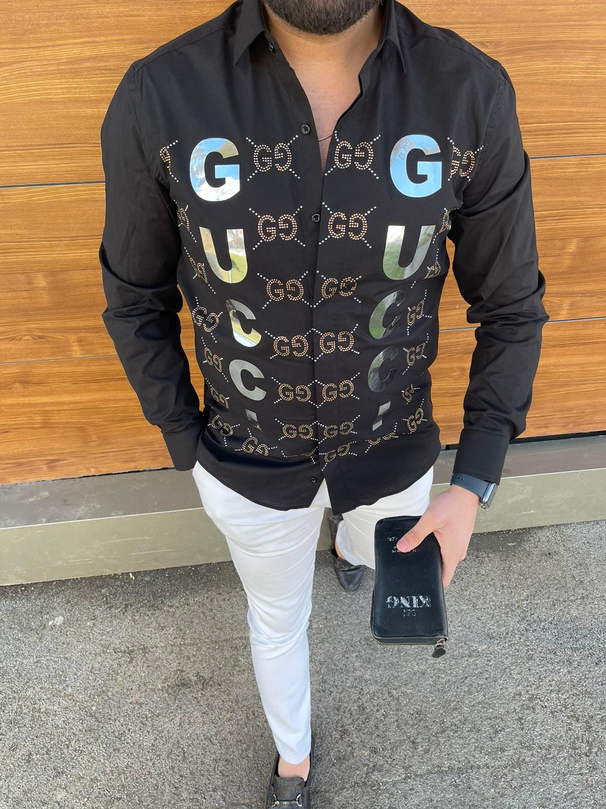 Gucci slimfit longsleeve shirt Godshandfashion