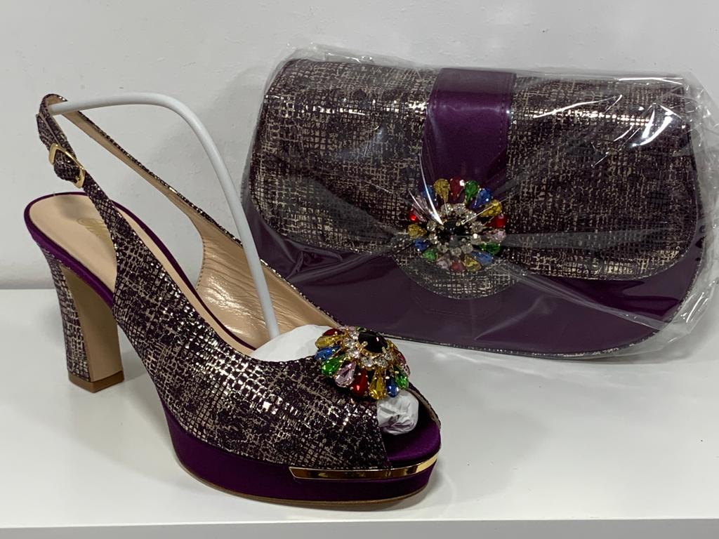 Italian shoe and bag sets - Godshandfashion - Purple 1 EUR 42/US11