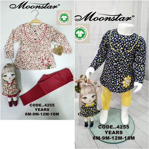 Baby girls leggings and blouse with doll - Godshandfashion -