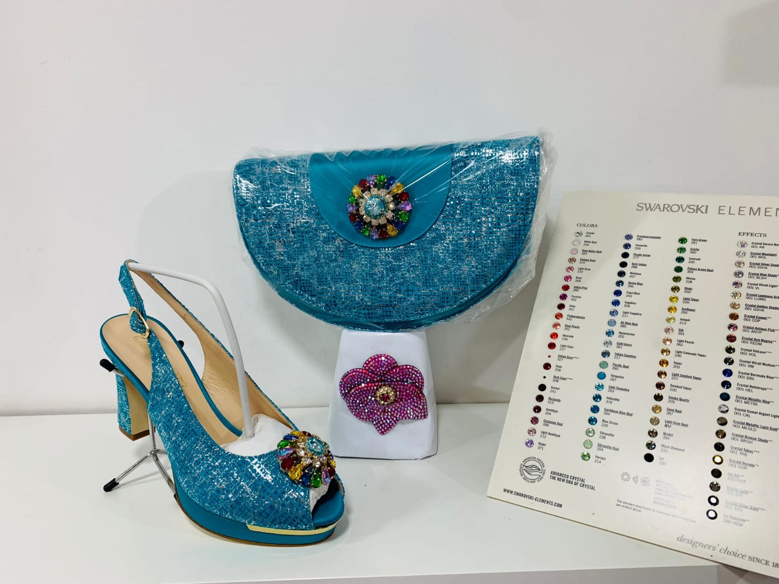 Italian shoe and bag - Godshandfashion - Turquoise 1 EUR 40/US 10