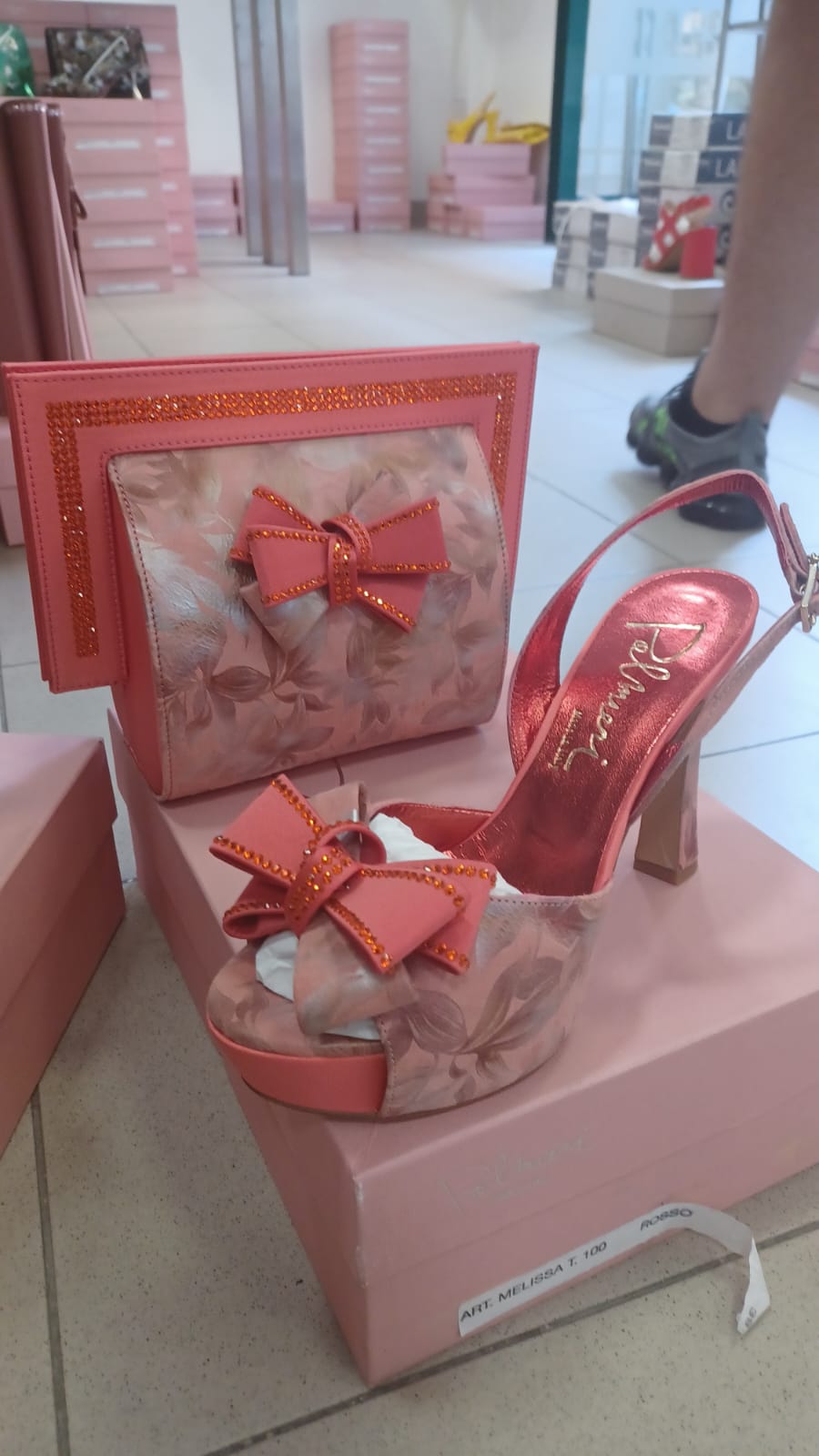 Luxury Italian shoe and bag - Godshandfashion - Coral EUR 38/US 71/2-8
