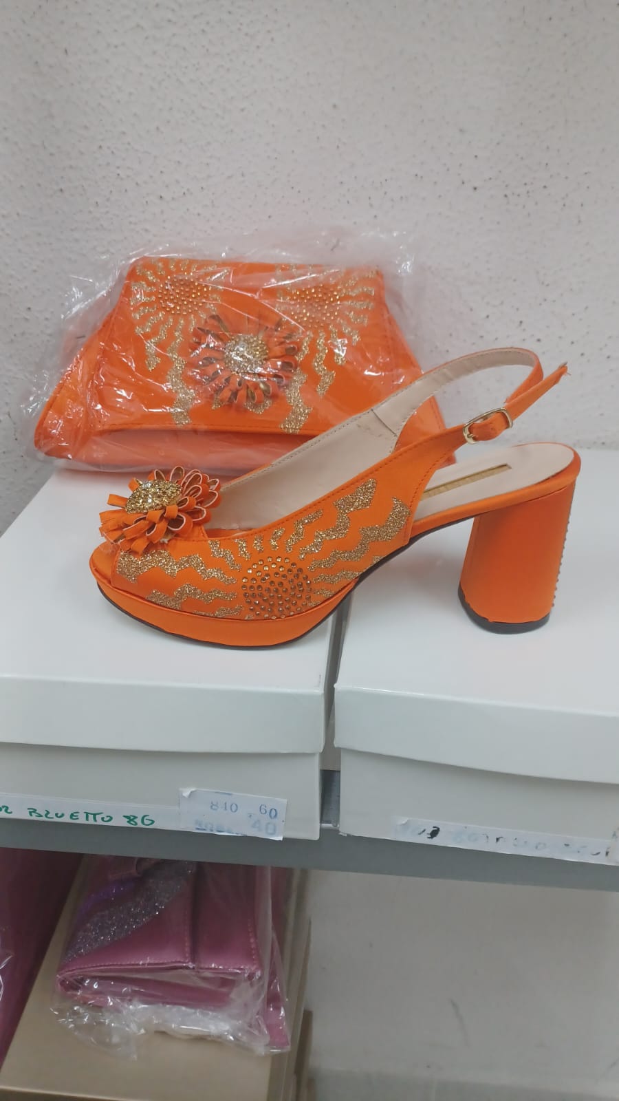 Beautiful Italian shoe set - Godshandfashion - Orange EUR 39/US 9